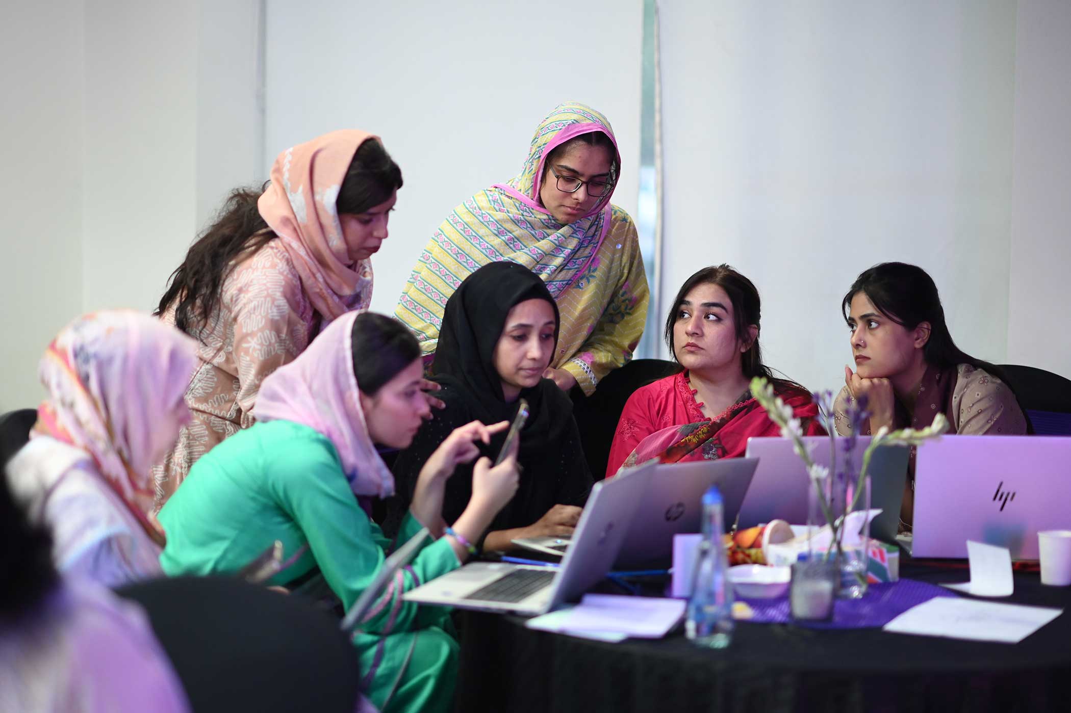 MMBL senior leaders learning AI together as a group at Think FRST workshop.